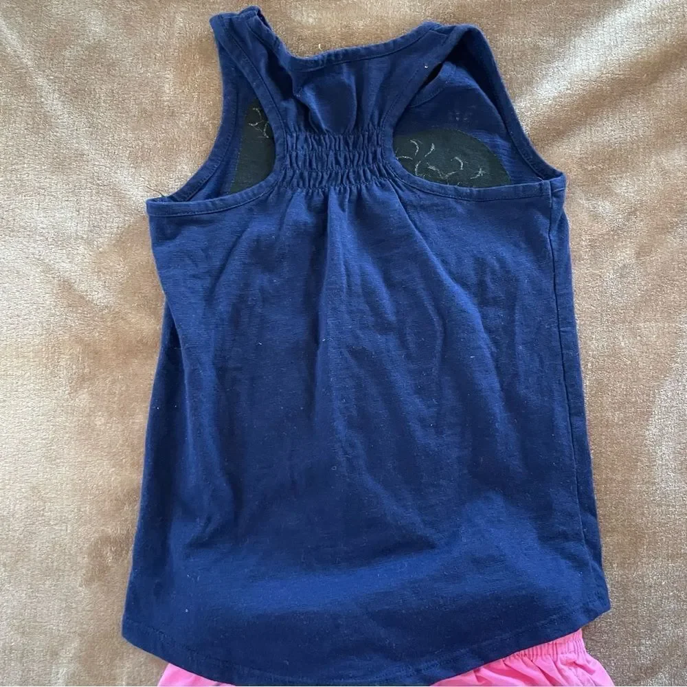 Sonoma Sparkle & Shine Navy Tank with Jumping Beans Pink Shorts